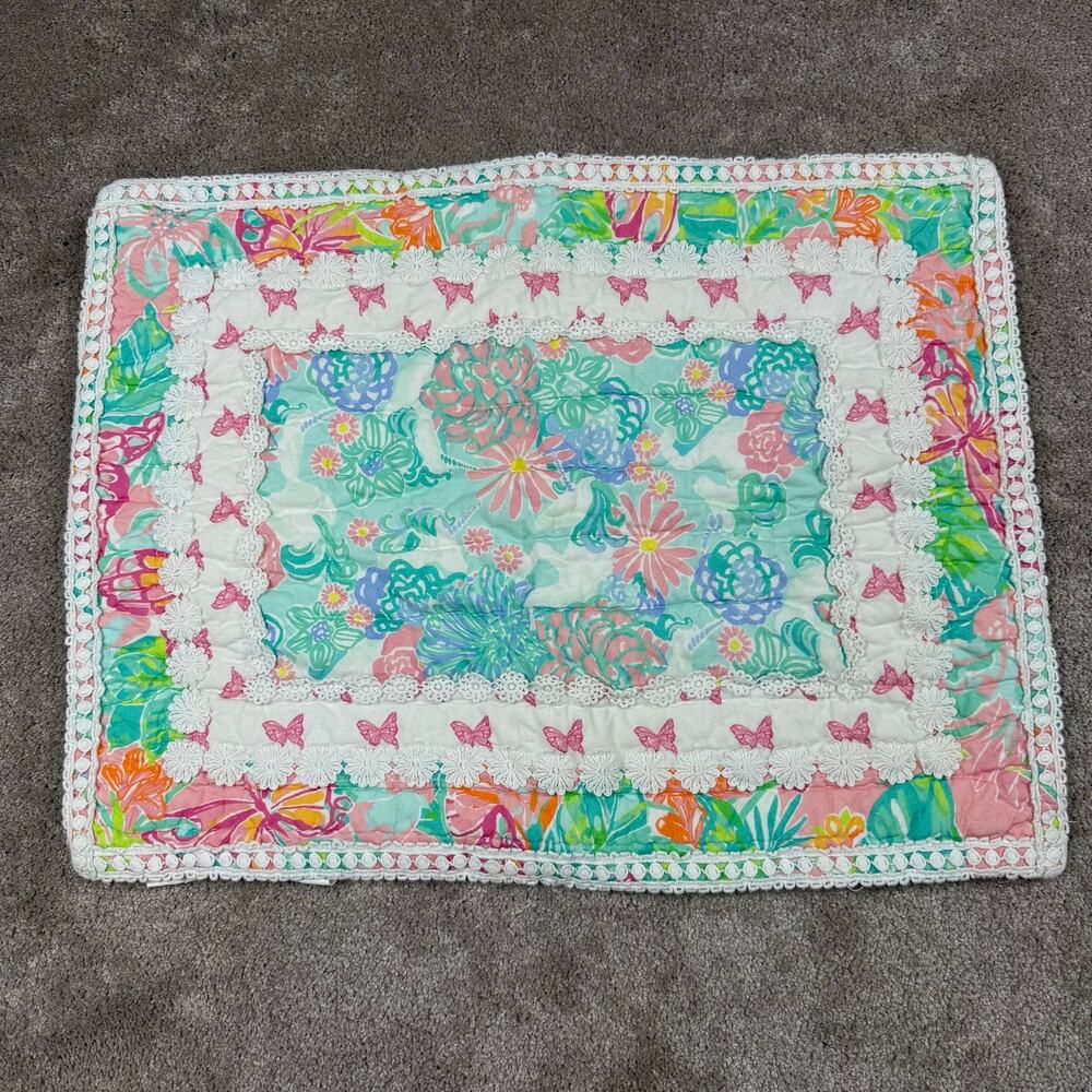 Lilly Pulitzer for Pottery Barn Kids Butterfly Floral Quilted Pillow Sham